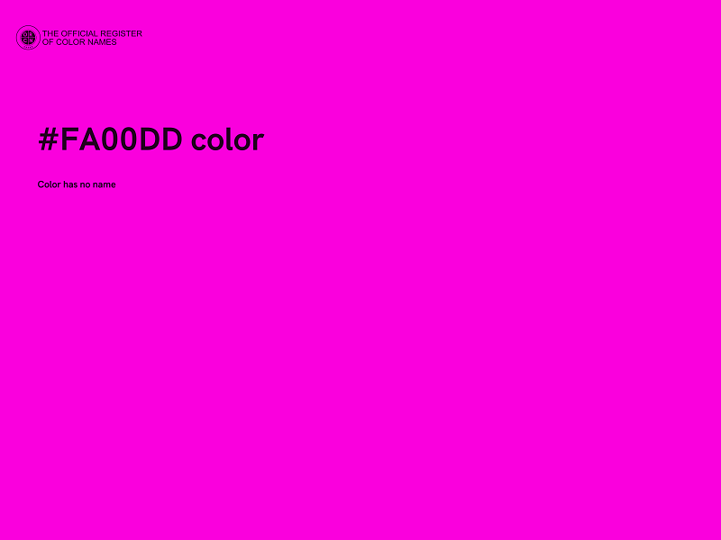 #FA00DD color image