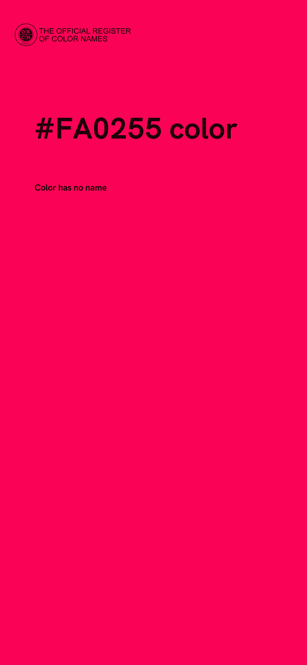 #FA0255 color image