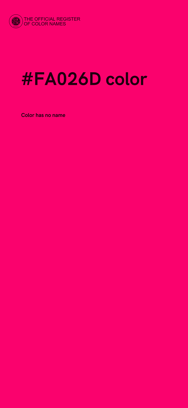#FA026D color image