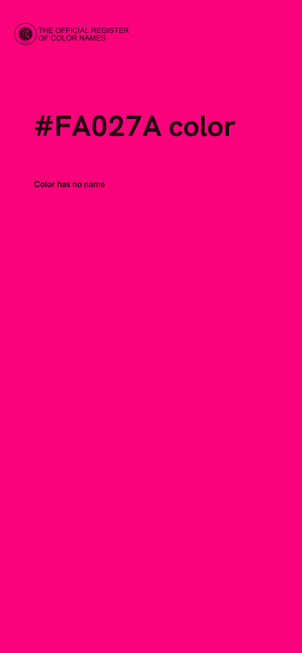 #FA027A color image