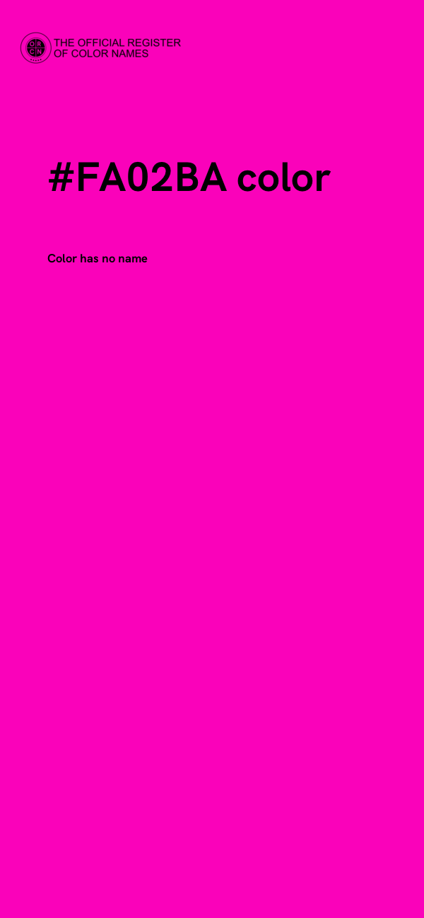 #FA02BA color image