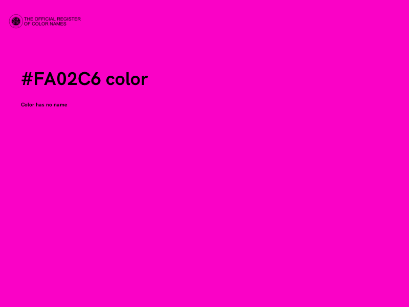 #FA02C6 color image