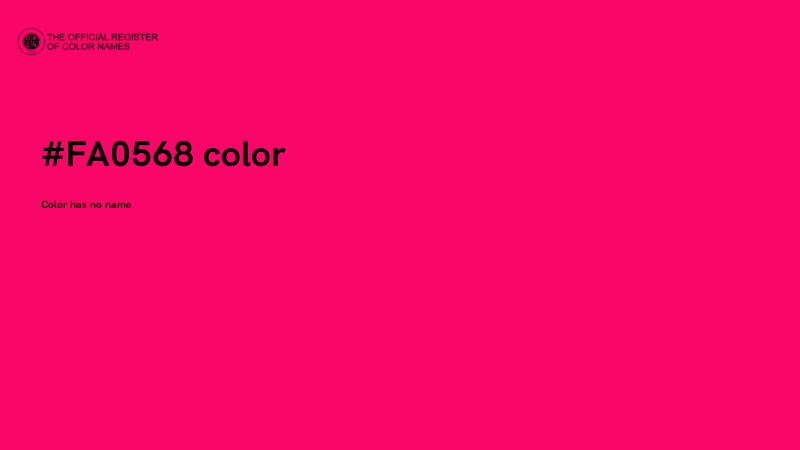 #FA0568 color image