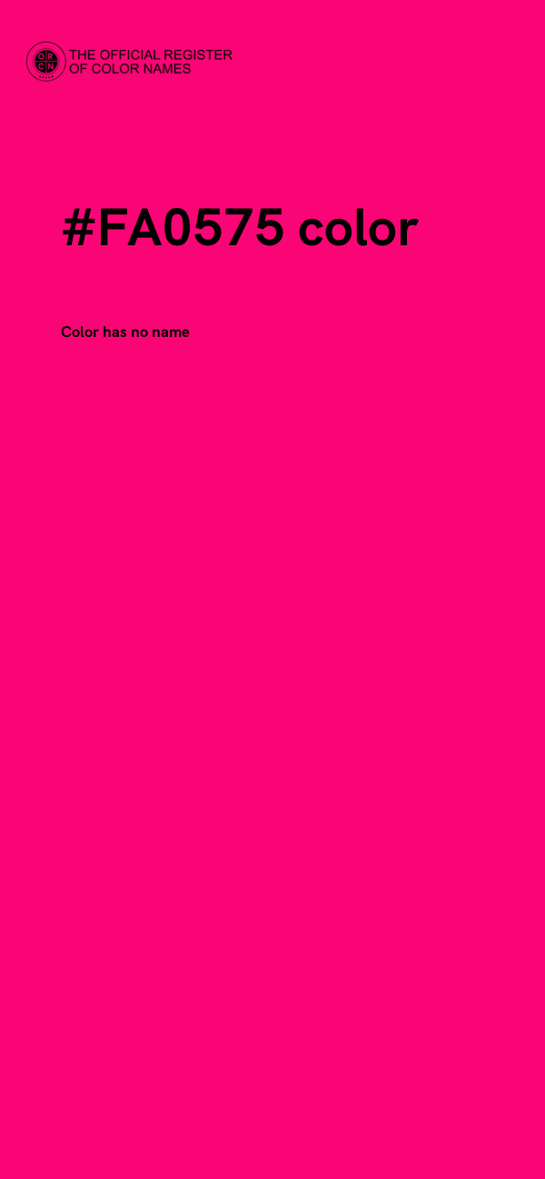 #FA0575 color image