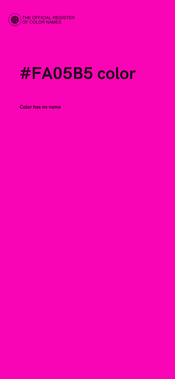 #FA05B5 color image