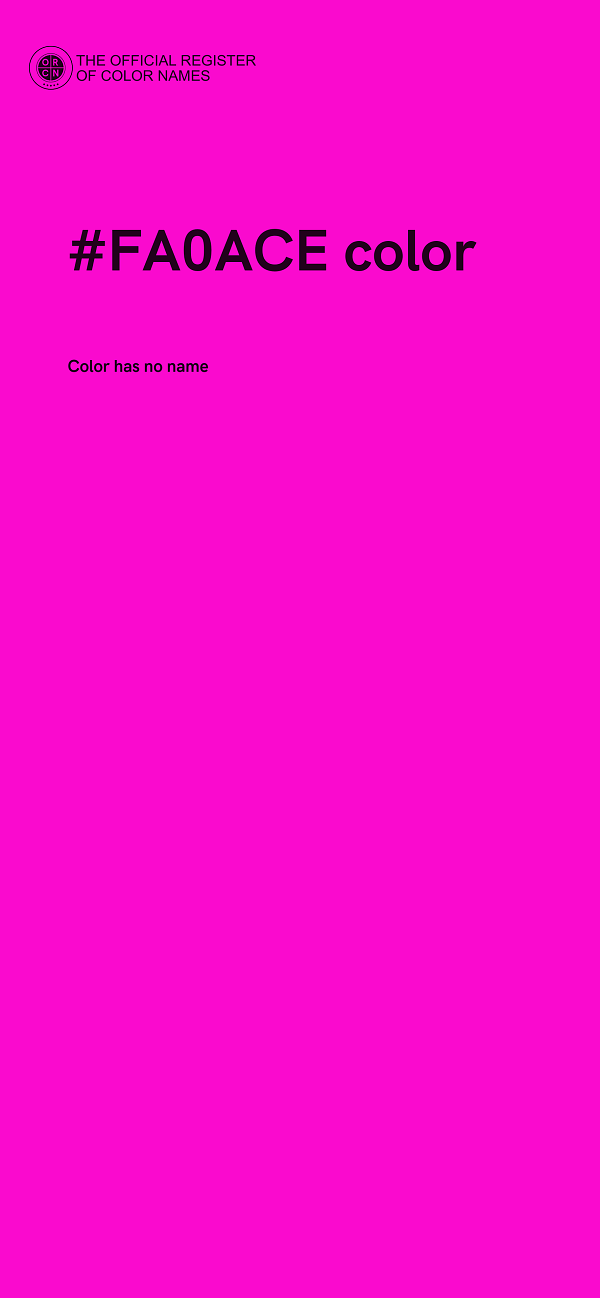 #FA0ACE color image