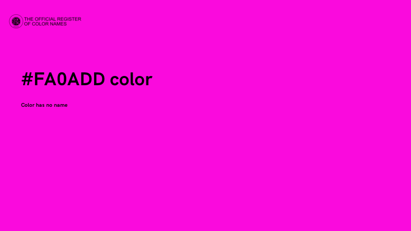 #FA0ADD color image