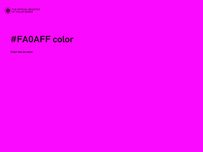 #FA0AFF color image