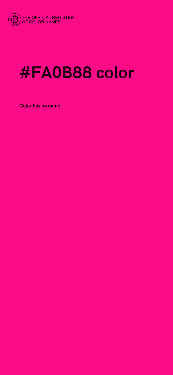 #FA0B88 color image