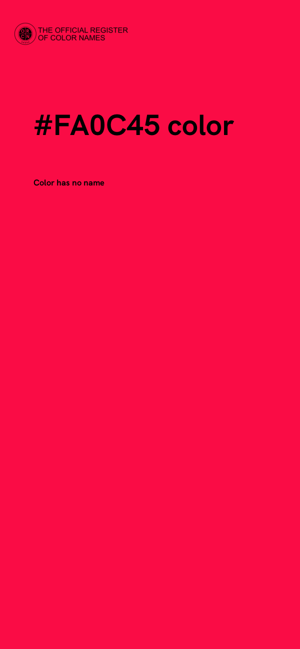 #FA0C45 color image