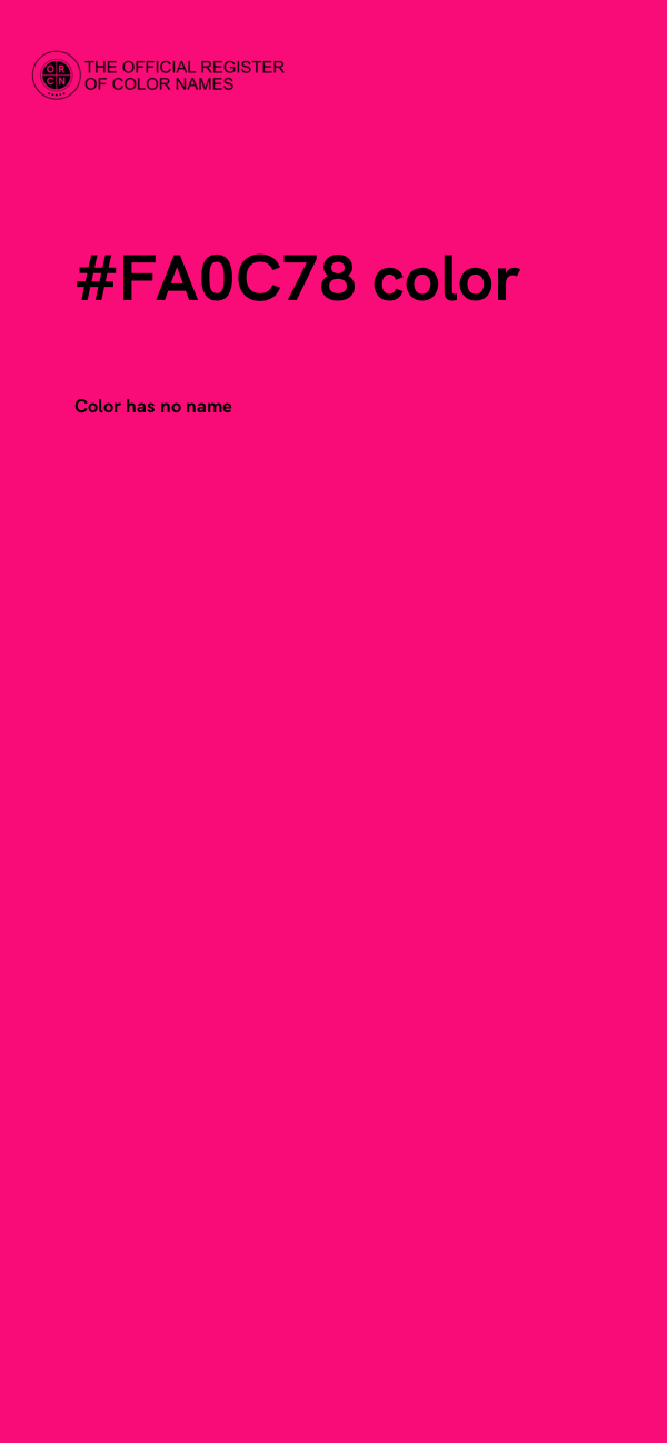 #FA0C78 color image