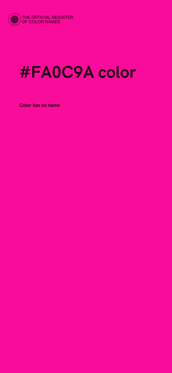 #FA0C9A color image