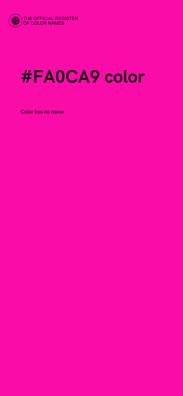 #FA0CA9 color image