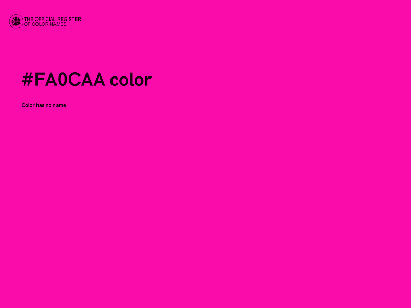 #FA0CAA color image