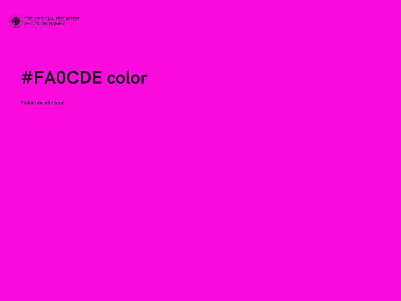 #FA0CDE color image