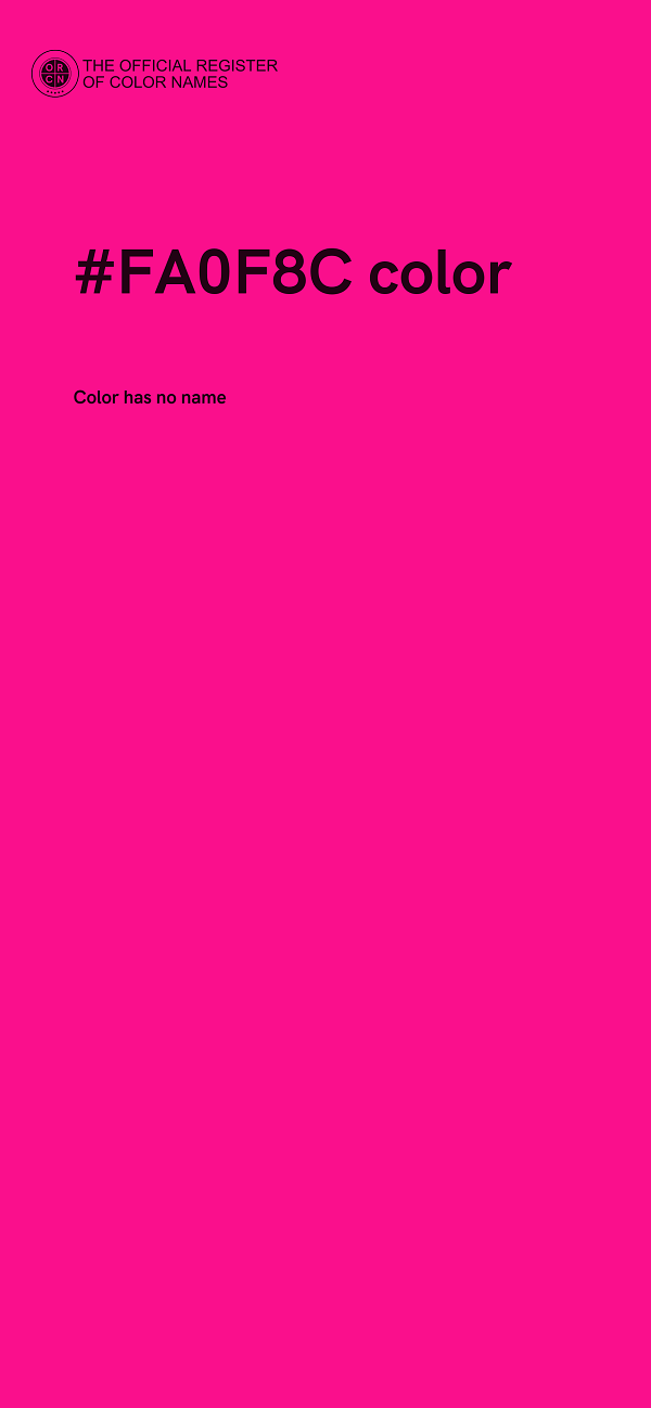 #FA0F8C color image
