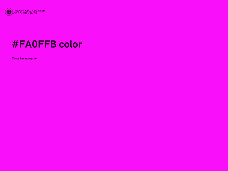 #FA0FFB color image