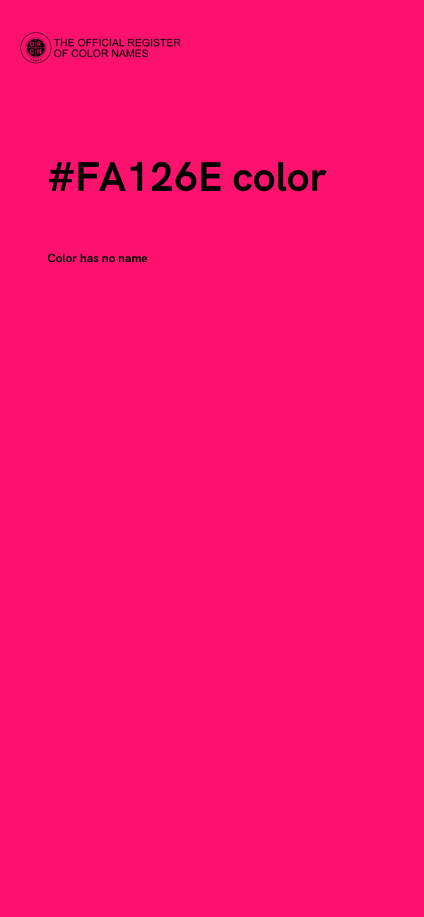 #FA126E color image
