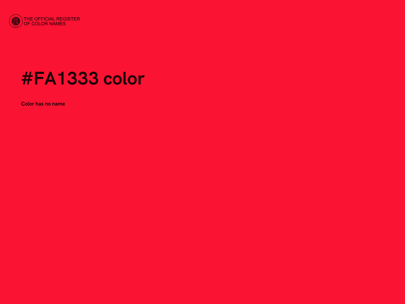 #FA1333 color image