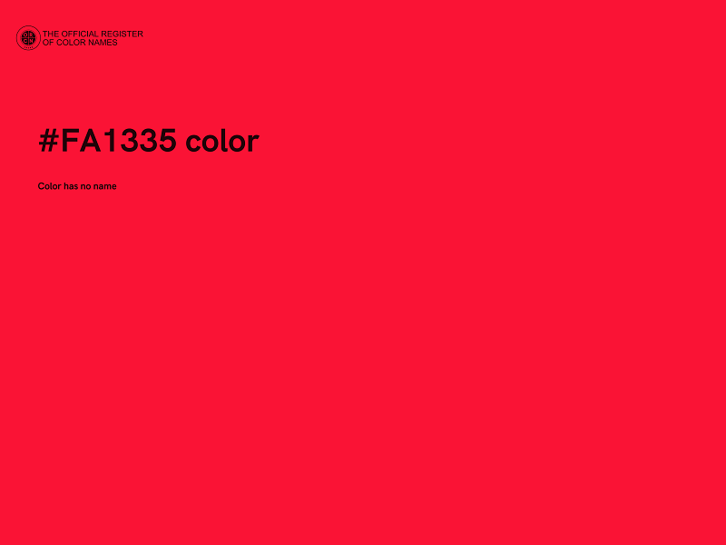 #FA1335 color image