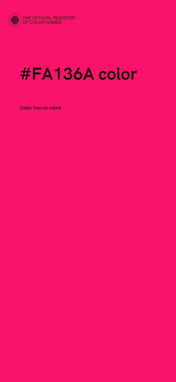 #FA136A color image
