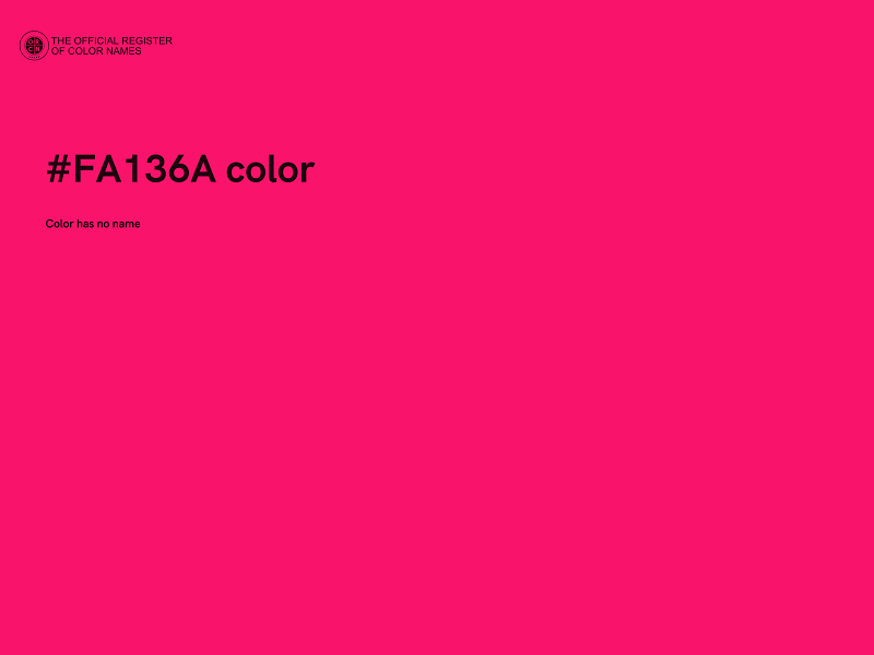 #FA136A color image