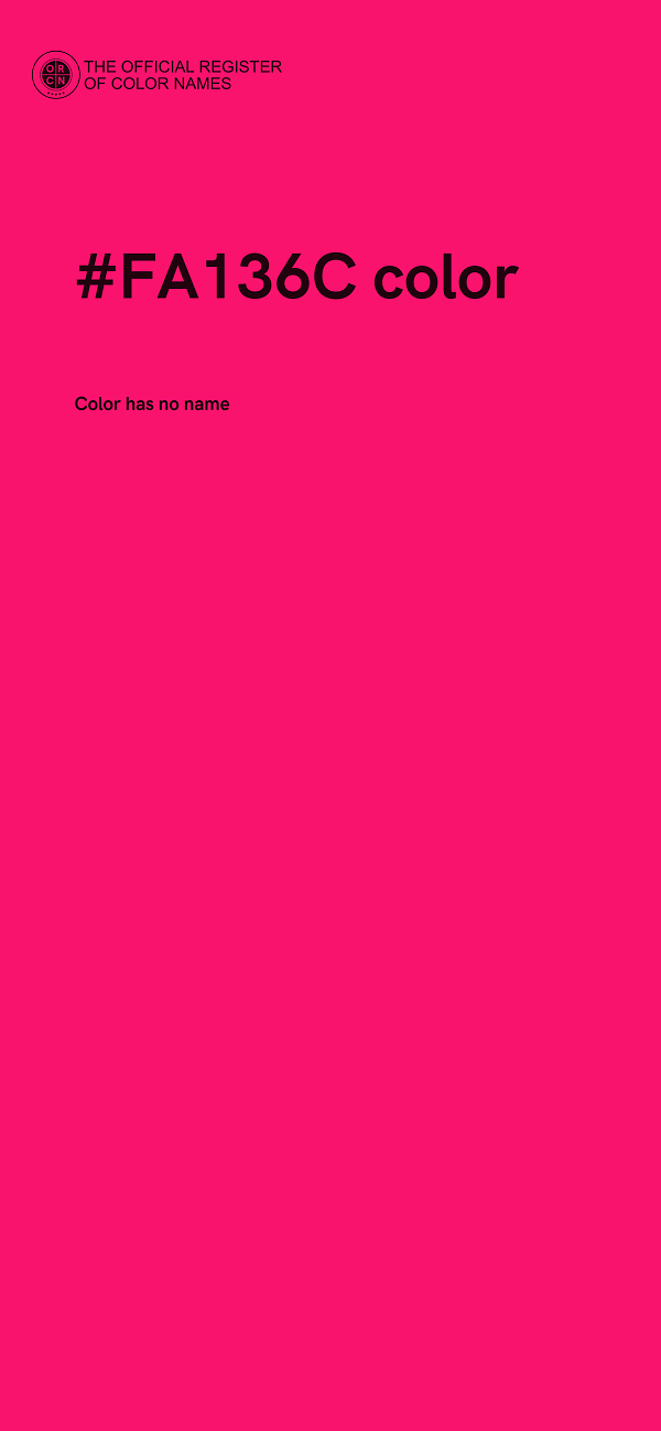 #FA136C color image