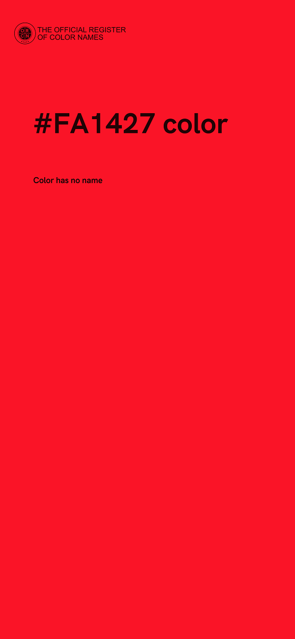 #FA1427 color image