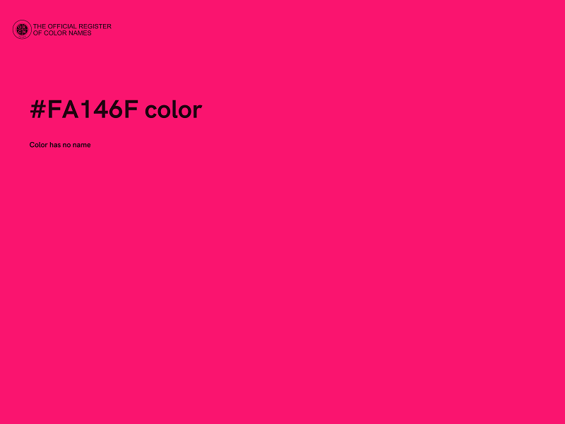 #FA146F color image
