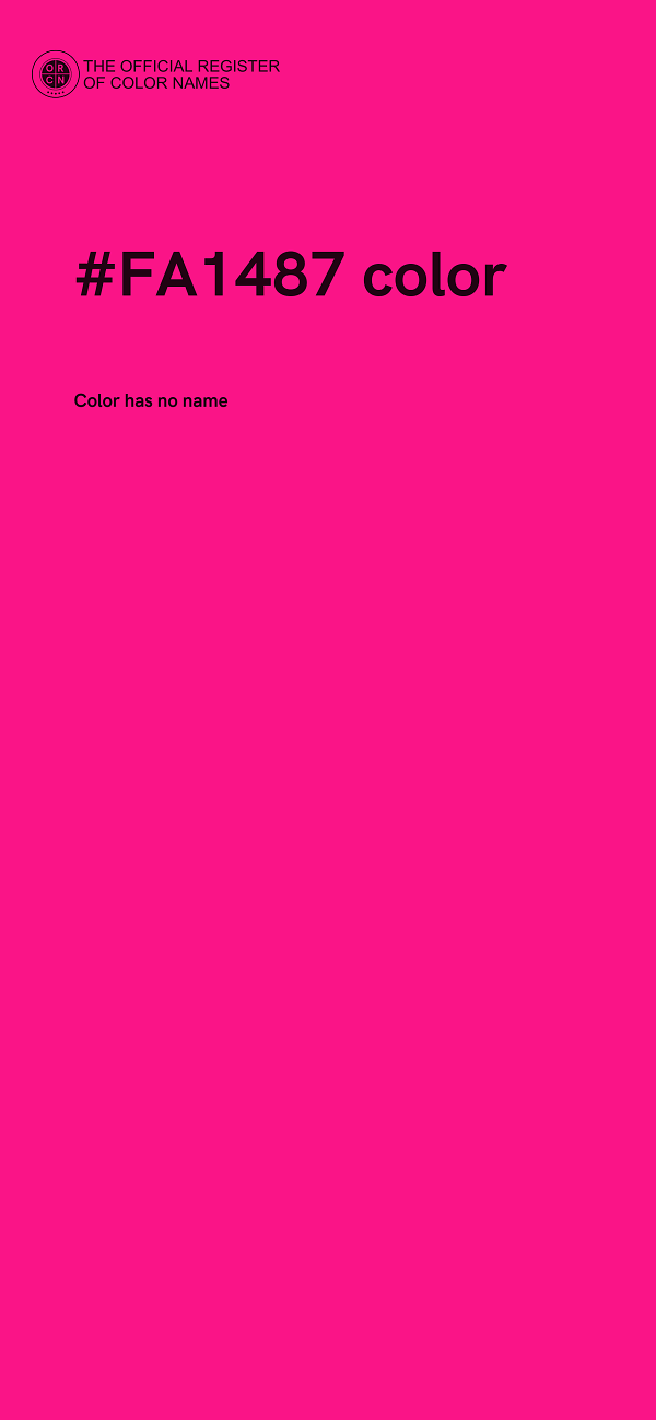 #FA1487 color image