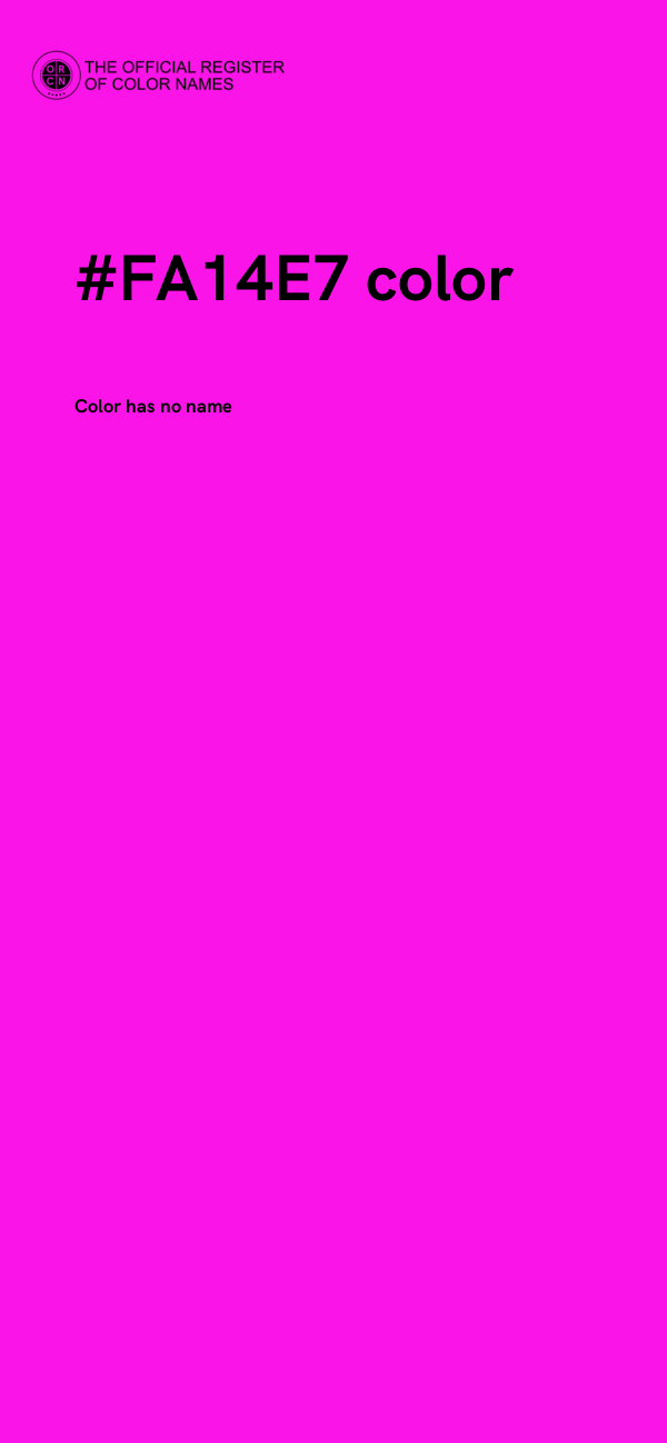 #FA14E7 color image