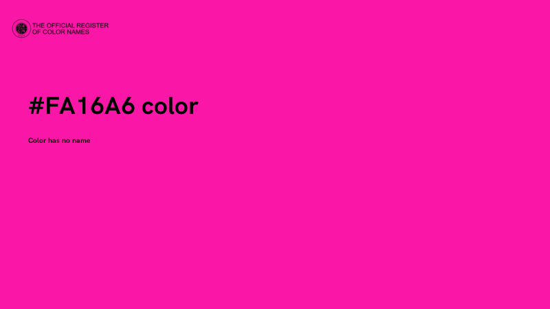 #FA16A6 color image