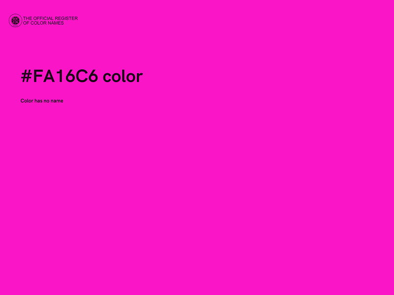 #FA16C6 color image