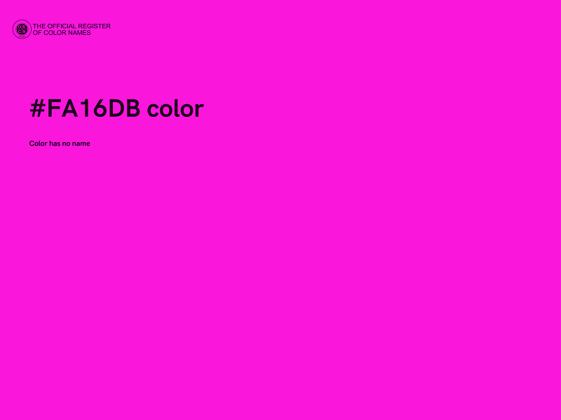 #FA16DB color image