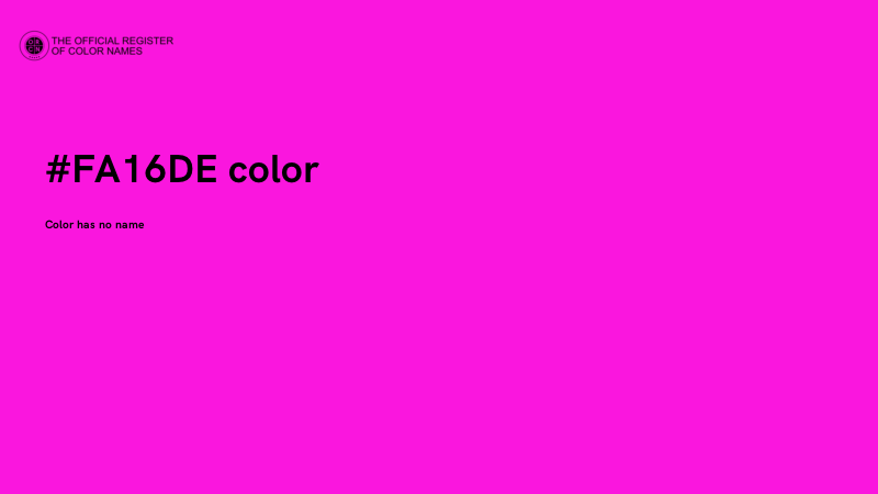#FA16DE color image