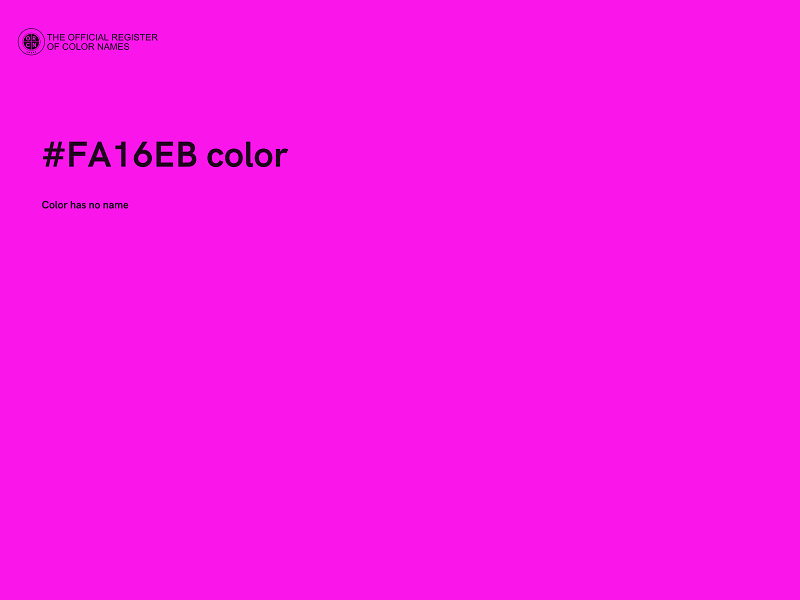 #FA16EB color image