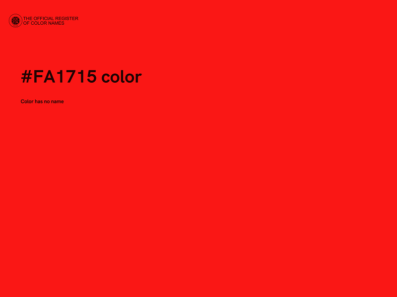 #FA1715 color image