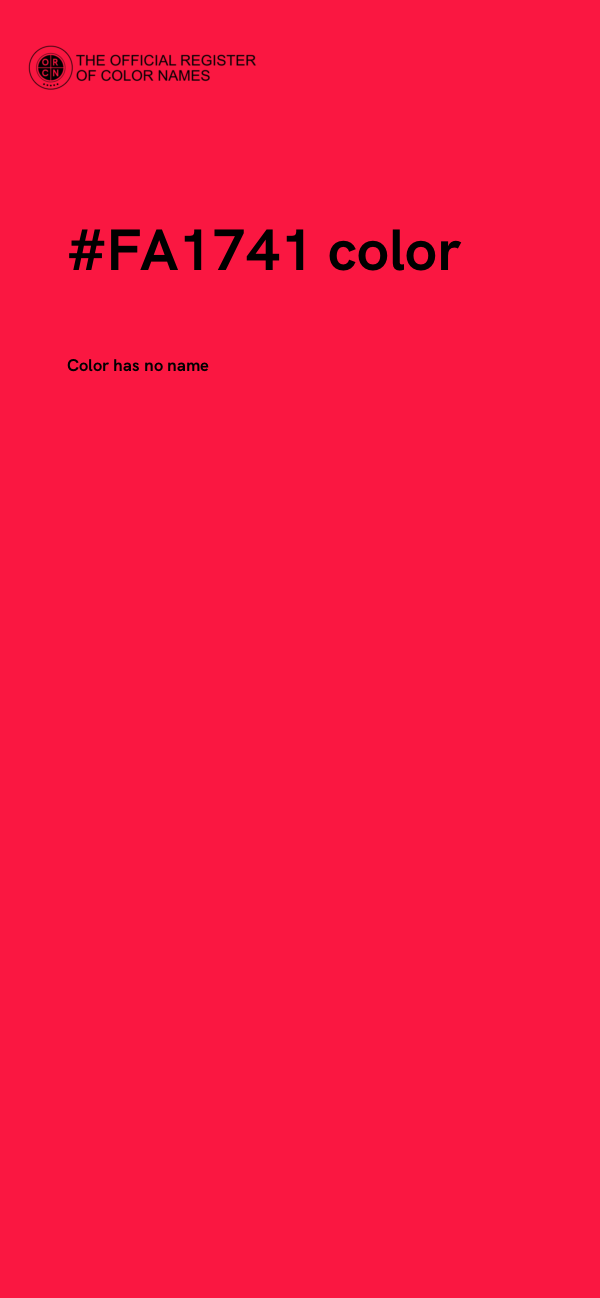 #FA1741 color image