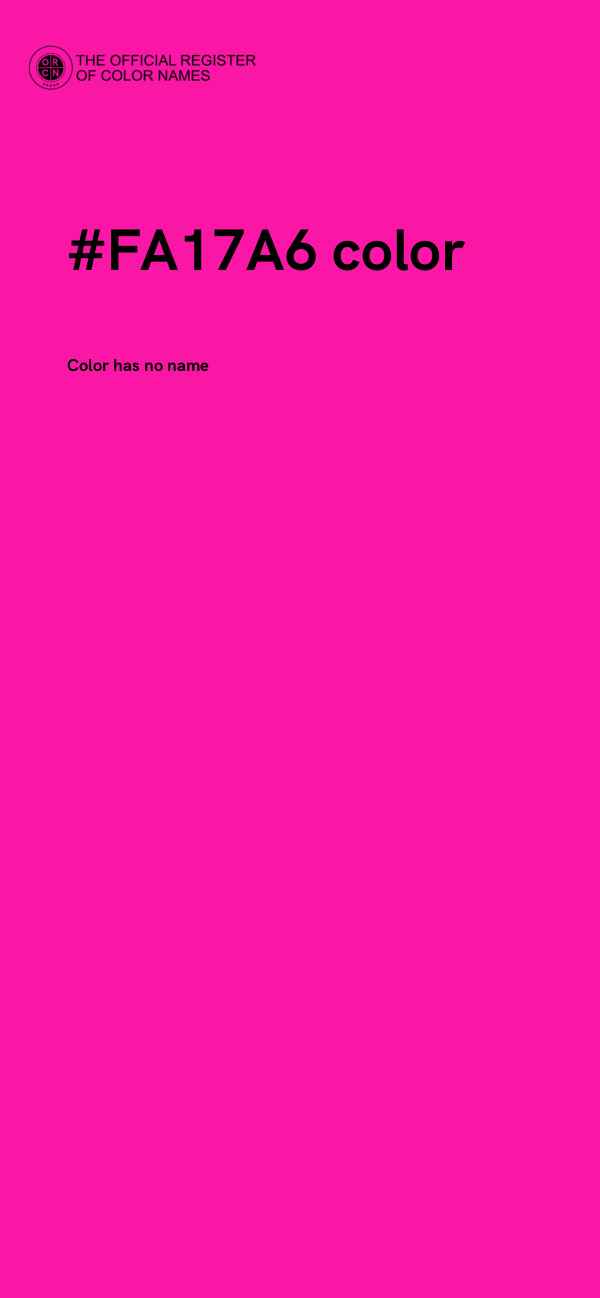 #FA17A6 color image