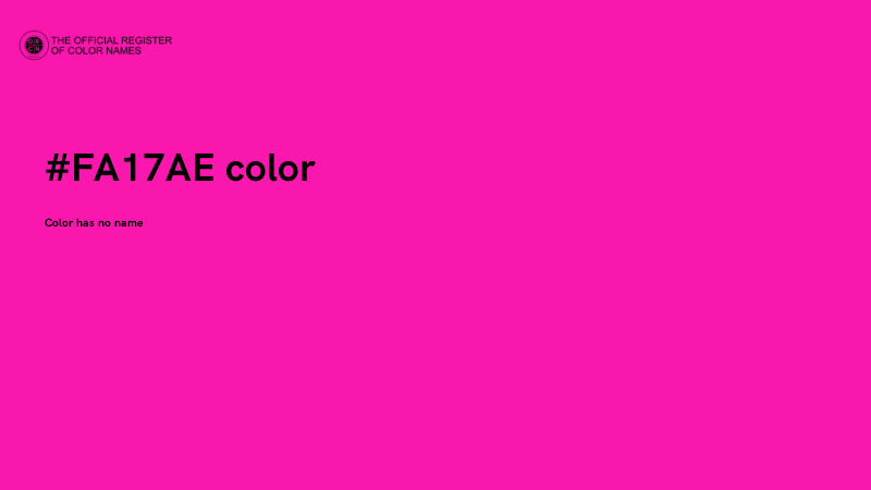 #FA17AE color image