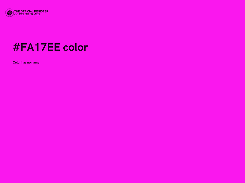 #FA17EE color image