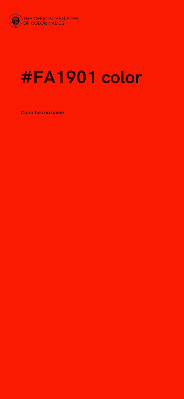 #FA1901 color image