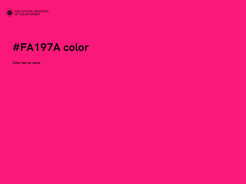 #FA197A color image