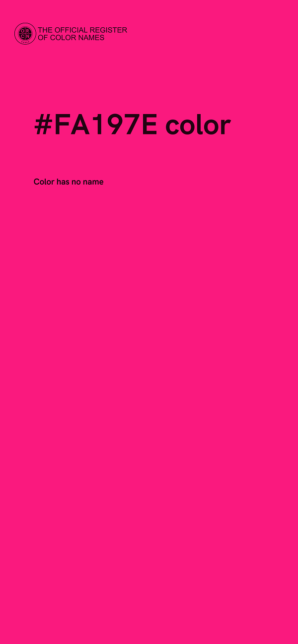 #FA197E color image