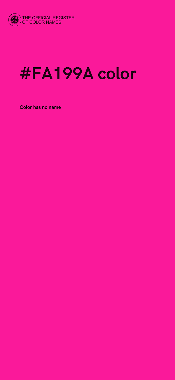 #FA199A color image