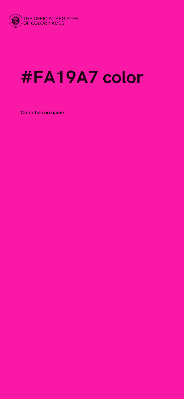 #FA19A7 color image