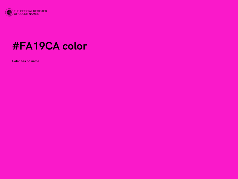 #FA19CA color image