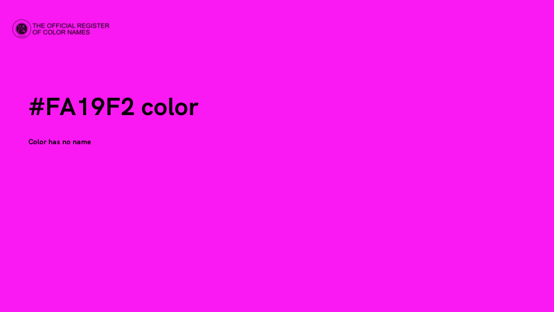 #FA19F2 color image