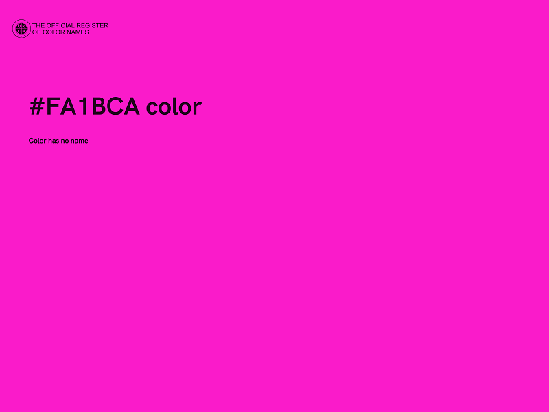 #FA1BCA color image