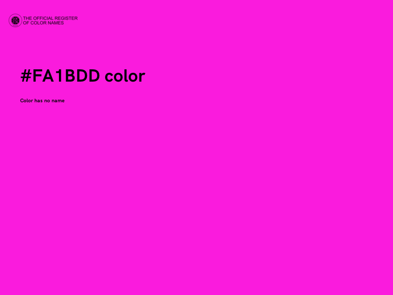 #FA1BDD color image